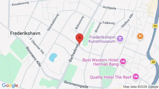 Boligudlejningsejendomme til salg i Frederikshavn - kort over placeringen