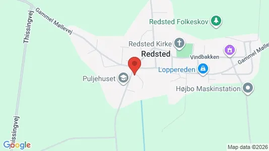 Boligudlejningsejendomme til salg i Redsted M - kort over placeringen