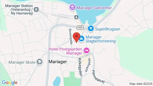 Boligudlejningsejendomme til salg i Mariager - kort over placeringen