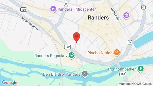 Boligudlejningsejendomme til salg i Randers C - kort over placeringen