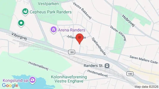 Boligudlejningsejendomme til salg i Randers C - kort over placeringen
