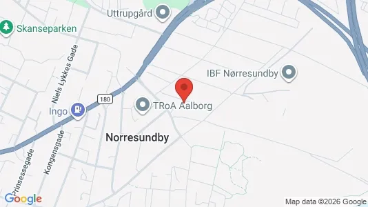 Boligudlejningsejendomme til salg i Nørresundby - kort over placeringen
