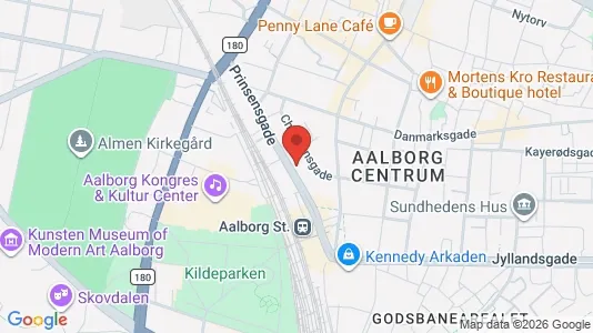 Boligudlejningsejendomme til salg i Aalborg Centrum - kort over placeringen