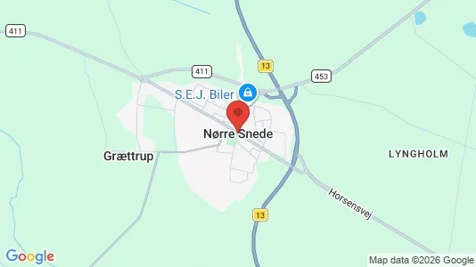 Boligudlejningsejendomme til salg i Nørre Snede - Foto fra Google Street View