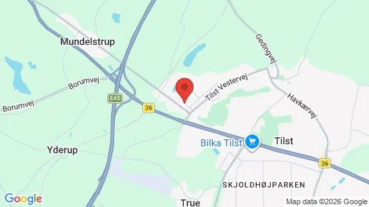 Boligudlejningsejendomme til salg i Tilst - kort over placeringen