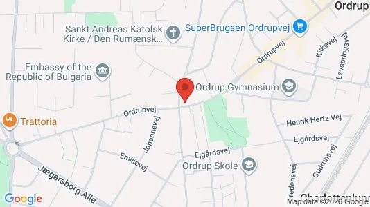 Boligudlejningsejendomme til salg i Charlottenlund - kort over placeringen
