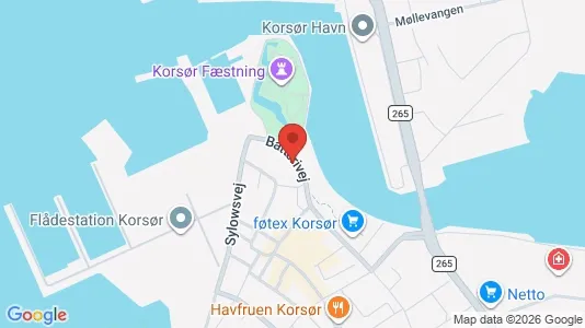 Boligudlejningsejendomme til salg i Korsør - kort over placeringen
