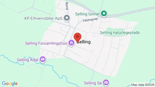 Boligudlejningsejendomme til salg i Hadsten - kort over placeringen
