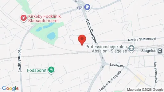 Boligudlejningsejendomme til salg i Slagelse - kort over placeringen