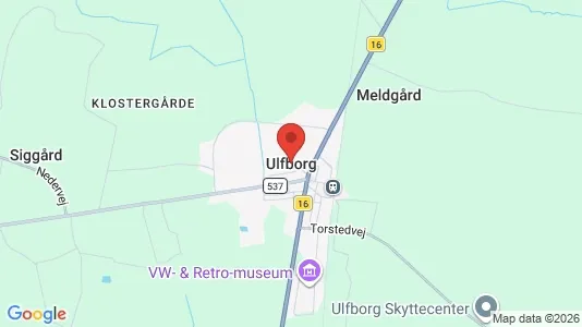 Boligudlejningsejendomme til salg i Ulfborg - kort over placeringen