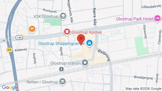 Boligudlejningsejendomme til salg i Glostrup - kort over placeringen