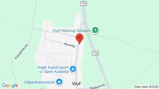 Boligudlejningsejendomme til salg i Viuf - kort over placeringen