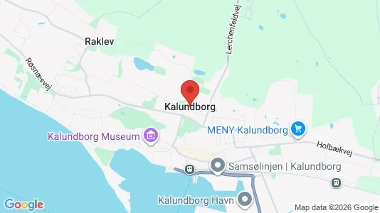 Boligudlejningsejendomme til salg i Kalundborg - kort over placeringen