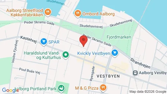 Boligudlejningsejendomme til salg i Aalborg Centrum - kort over placeringen