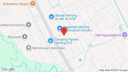 Boligudlejningsejendomme til salg i Herning - kort over placeringen